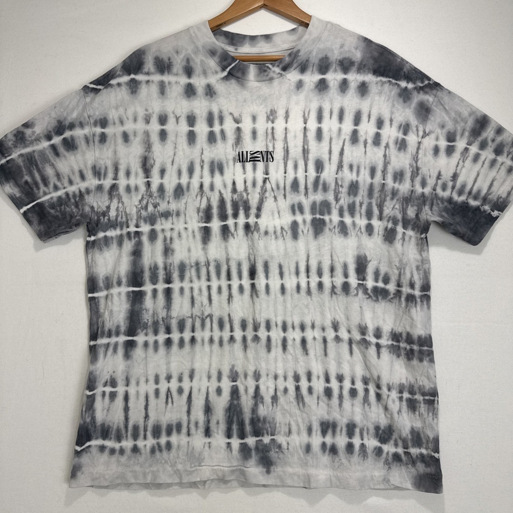 Allsaints Men's Sz Small  Tie Dye T Shirt‎ Tempest SS Crew Urban Relaxed Fit